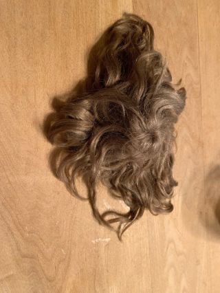 Light Brown Wig For Antique Doll W/ Western Germany Pate - Tlc