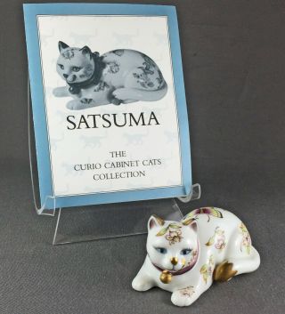 Vintage Satsuma Franklin Curio Cabinet Cat From Estate