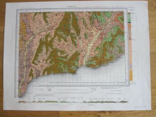 Ordnance Survey Geological Survey Map (drift) Sidmouth Sheet 326 & 340