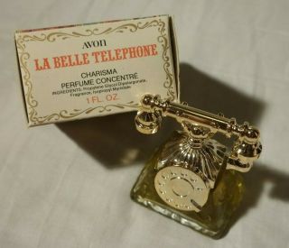 Vintage 1974 Avon LA BELLE TELEPHONE Charisma Perfume Collectable 2