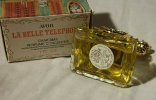 Vintage 1974 Avon LA BELLE TELEPHONE Charisma Perfume Collectable 3