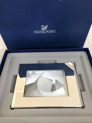 Swarovski Ambiray Picture Crystal Photo Frame Small Stainless Steel Home Decor