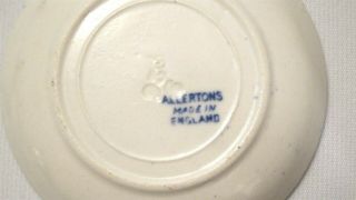 Antique Allertons England Blue Willow Pattern Butter Pat 3 1/4 