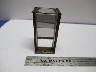 Antique Vintage Bausch Lomb Mounted Prism Microscope Optics As Pictured &85 - 74