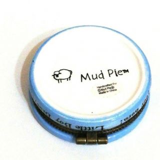 Mud Pie Porcelain Hinged Box - Little Boy Blue Treasure Box Trinket Box 4