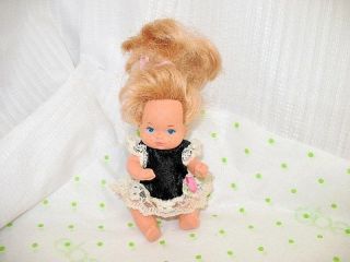 Vintage Heart Family Barbie Baby/toddler Girl Doll 1976 Mattel Blonde Hair