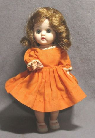 Vintage Cosmopolitan Ginger Doll - 7.  5 " Hard Plastic - Red Hair - Big Eyes