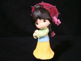 Precious Moments - Disney ' s MULAN w/Umbrella - Every Flower Blooms In Its Own Time 2
