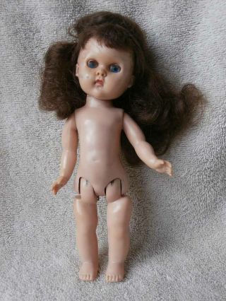 Vintage Ginny Vogue Straight Leg Doll Molded Lashes As Found