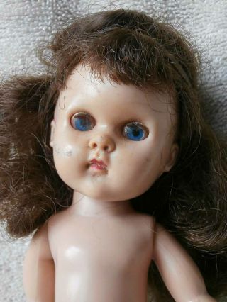 Vintage Ginny Vogue Straight Leg Doll Molded Lashes As Found 2
