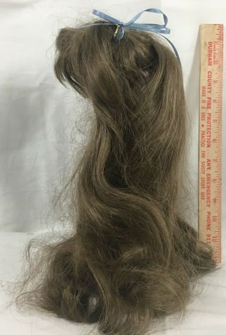Vintage Kemper 14 - 15 Long Brown Hair Doll Wig Should Fit My Twinn Dolls 4