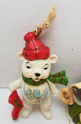 Jim Shore Christmas Figure Ornament Santa 2013 Polar Bear Tree Bell Stocking 4