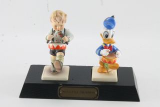 Vintage Goebel & Disney Two Little Drummers Ltd Ed Signed Hummel Figurines