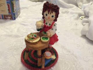 Raggedy Ann And Andy " Happiness Is Homemade " Enesco Christmas Cookies
