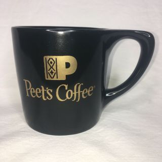 Peets Coffee Mug Black Gold Logo Tea Peet Petes Notneutral 2016 50th Anniversary