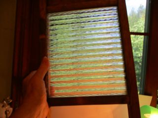 VINTAGE GLASS AND WOOD WASHBOARD 18 