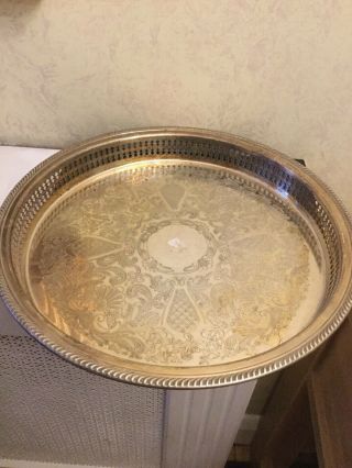 Vintage Silver Plated Drinks Tray