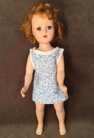 Vintage 18” Unmarked Sweet Sue Doll Hard Plastic Sleep Eyes Walker