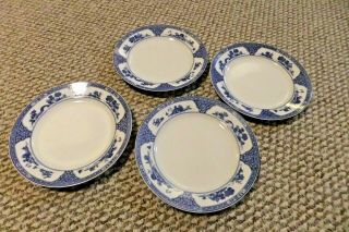 Four (4) Royal Sometuke Nippon Vintage Porcelain Plates