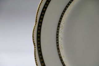 Large Fine Antique 19thC Armorial Old Paris Limoges Porcelain Cabinet Plate Dish 4