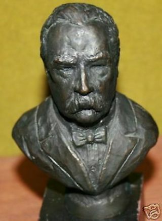 President Grover Cleveland Bronze Statue Franklin Presidential Bust