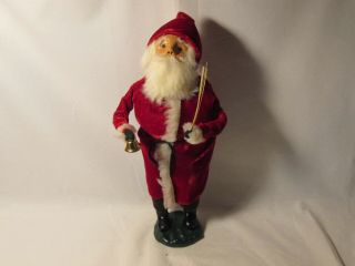 Byers Choice Retired 1984 Old World Santa With Switch And Bell Bumpy Base
