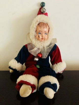Vintage Antique German Clown Celluloid Doll For Restoration