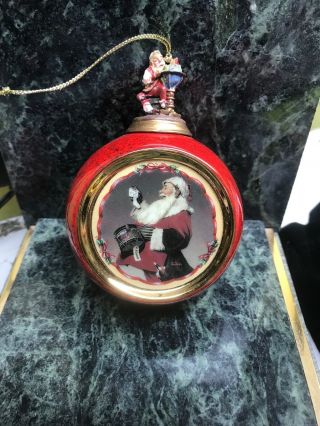 1999 Bradford Norman Rockwell Christmas Ornament: Drum For Tommy