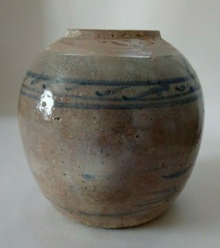 Chinese Ginger Jar,  Blue and White,  c19th 3