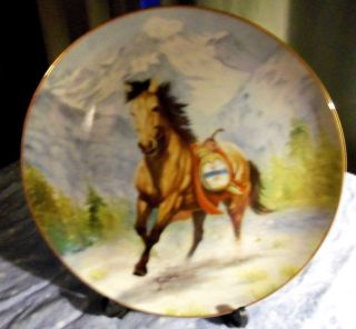 Thunderfoot: A Pawnee War Pony Plate War Ponies Of The Plains By Perillo