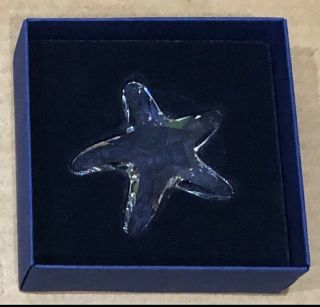 2 1/8 " Swarovski Austrian Crystal Starfish Star Fish Figurine In Boxes
