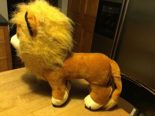 Large Vintage Merrythought Stuffed Animal Lion 1940 ' s or 50 ' s Cond. 2