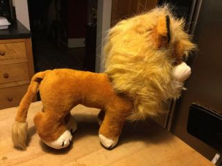 Large Vintage Merrythought Stuffed Animal Lion 1940 ' s or 50 ' s Cond. 3