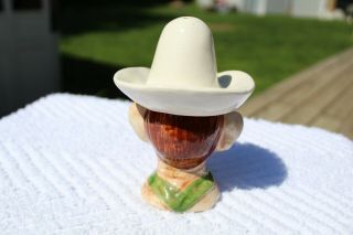 Vintage Stacking Cowboy with Hat Salt and Pepper Shakers - Large 4