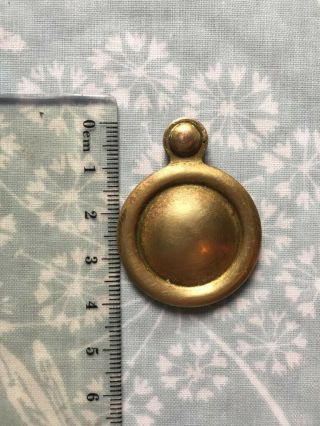 Old brass escutcheon vintage key hole cover 2