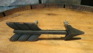 1 Vintage - Style Rustic Black Arrow Pull,  Drawer/door Pull,  4.  5 " Long,  Western