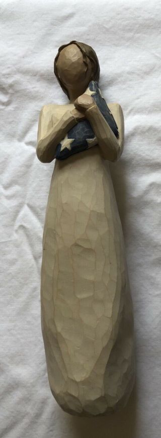 2004 Demdaco Susan Lordi Willow Tree Hero Figurine 9 1/4 " American Flag