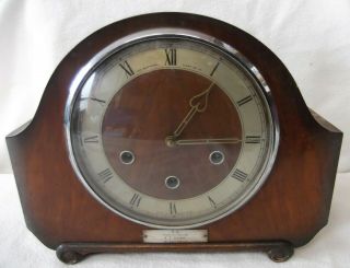 Alexander Clark Striking Mantle Clock Spares Or Repairs