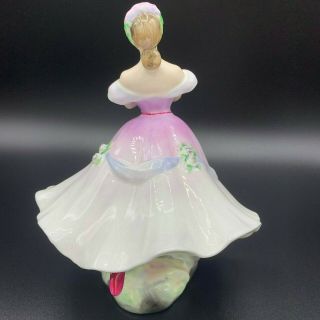 Royal Doulton The Ballerina Figurine HN 2116 White Purple Dress Bone China 5