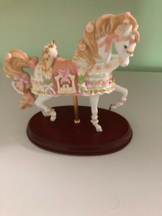 Lenox Limited Edition 2003 Wedding Dreams Carousel Horse 24k Accents