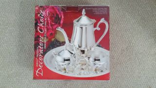 Decorators Choice Designed For Elegant Living By Lisa Silver Plated Coffee Set