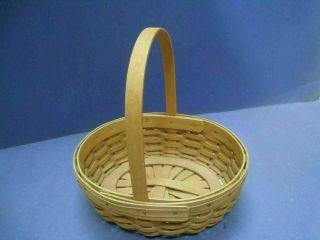Longaberger 2002 Edition Small Oval Easter Basket Classic Finish 6c4