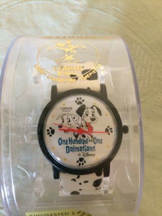 Disney Collectible Lorus Quartz One Hundred & One Dalmatians Wrist Watch Mib
