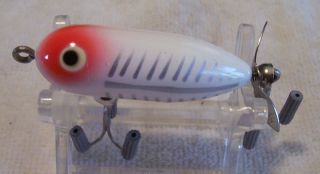 Vintage Heddon Tiny Torpedo Lure 6/018/19pots White Silver