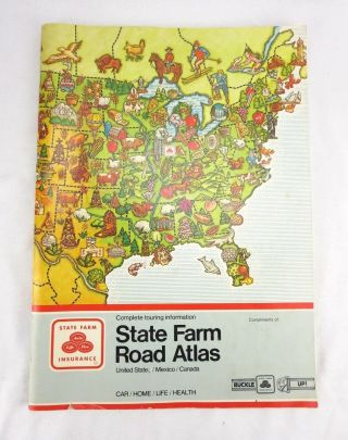 State Farm Road Atlas United States / Mexico / Canada Vintage