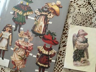 Vintage Victorian Style Paper Doll & Clothes,  Paper Angel Hangings,  Cards Etc