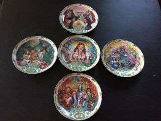 Wizard Of Oz Musical Porcelain Plate Set Of 5 - S