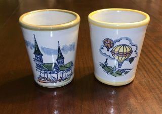 Set Of 2 1983 Louisville Stoneware 109th Kentucky Derby Commemorative Julep Cup