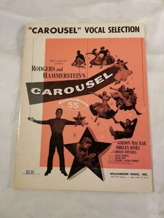 Carousel Vocal Selections 1956 Vintage Movie Sheet Music Songbook Soundtrack