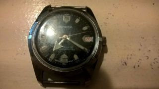 Vintage Borea Gents Watch Spares / Repairs Military / Pilots / Aviator Style